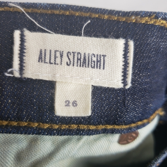 Madewell Alley Straight Dark Washed Blue Women's Jeans Sz 26 - Picture 8 of 9